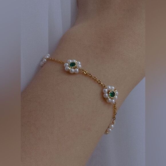 Boho flower bracelet M590 - Picture 2 of 5